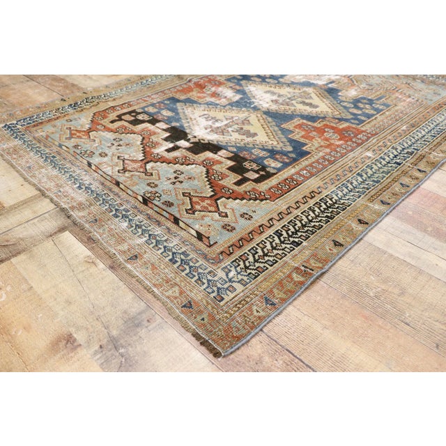 Antique Persian Shiraz Rug - 03'11 X 05'02 For Sale In Dallas - Image 6 of 9