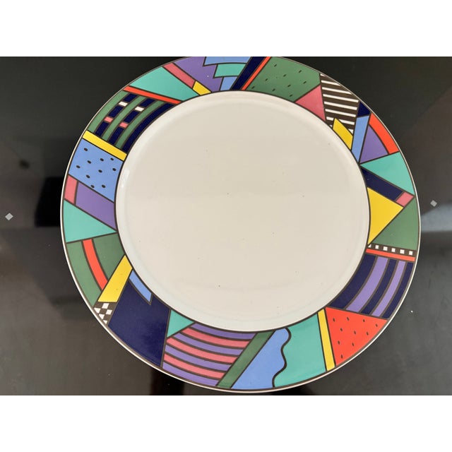 Scenario Metropol Serving Plates by Barbara Brenner for Rosenthal, 1990s, Set of 8, in Flawless conditions. Designed 1990...