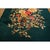 1920s Army Green Floral Medallion Haute Modern Knotted Wool Antique Chinese Art Deco Rug For Sale - Image 4 of 6