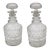 C. 1820 Pair of Georgian Anglo-Irish Cut Glass Decanters For Sale