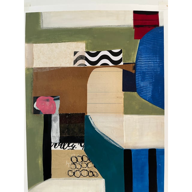 Contemporary Framed Original Contemporary Abstract Mixed Media Art by Michael Sanchez For Sale - Image 3 of 7