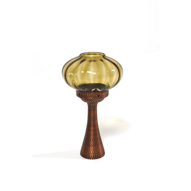 Handcrafted Copper Candleholder by Mussbach Metall, West Germany, 1960s For Sale - Image 9 of 10