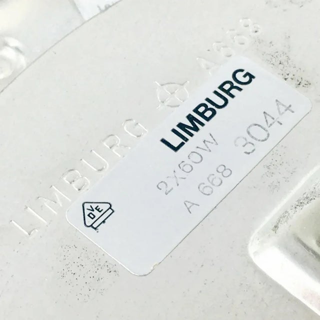 1 of 2 Mid-Century Amber Bubble Glass Ceiling Light/Flush Mount by Helena Tynell for Limburg, 1960s For Sale - Image 12 of 12