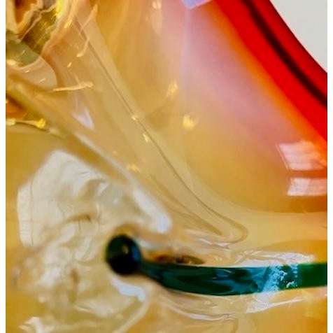 Murano Glass Sommerso Mid-Century Murano Glass 'Crab' Bowl From Italy's Swinging '60s For Sale - Image 4 of 4