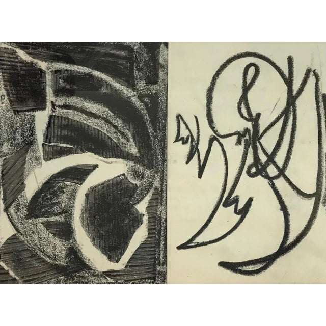 Julien Dinou, Abstract Composition, Charcoal For Sale - Image 10 of 10