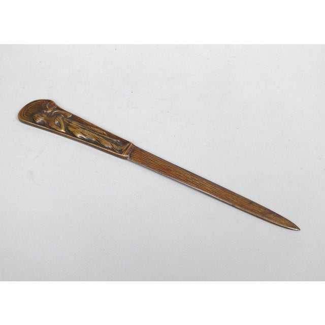 Art Nouveau Bronze Letter Opener in the style of the Mathildenhöhe Darmstadt, Germany, 1890s For Sale - Image 9 of 9