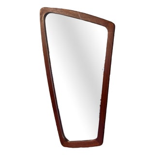 Shaped Mirror with Teak Frame, 1960s For Sale