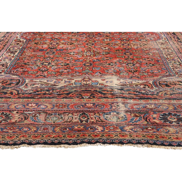 Late 19th Century Persian Lilihan Rug, 08'08 X 11'00 For Sale - Image 4 of 10
