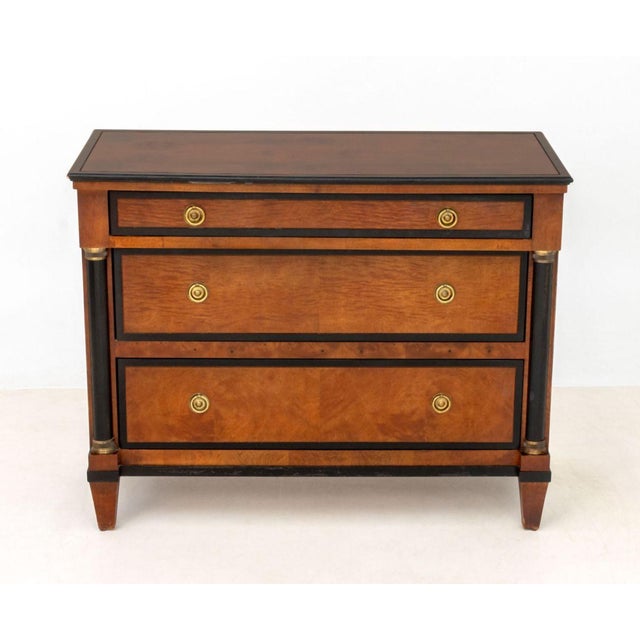 French Century French Empire Style Mahogany Chests, Pair For Sale - Image 3 of 9