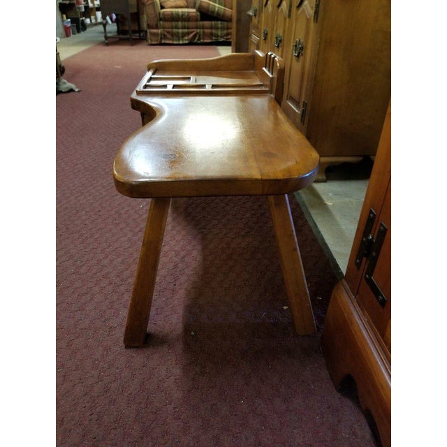 Mid 20th Century Cushman Maple Cobbler's Bench Coffee Table Chairish