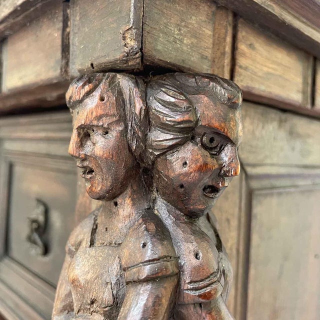 Antique Genoese Coin Cabinet, 1600 For Sale - Image 5 of 10