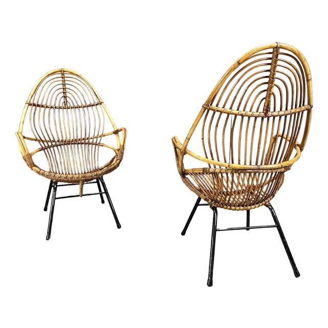 Mid-Century Chairs by Rohe Nordwolde, Netherlands, 1960s, Set of 2 For Sale