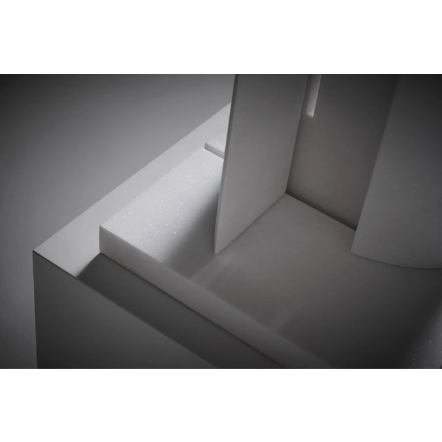 Postmodern White Marble Sculpture by Jean-Claude Reussner, France 1980s, 1920s For Sale - Image 4 of 9