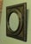 French Empire Gilt Brass and Black Lacquered Wall Mirror For Sale - Image 5 of 8