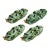 Vintage 1970s Italian Majolica Olive Leaf Relish Trays - Set of 4 For Sale