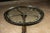 Early 20th Century Early 20th Century Repurposed Industrial Cast-Iron Mill Wheel Round Dining Table With Glass Top For Sale - Image 5 of 10