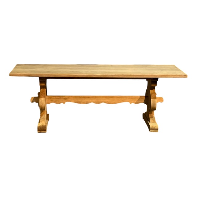 French Farmhouse Dining Table in Oak, 1925 For Sale