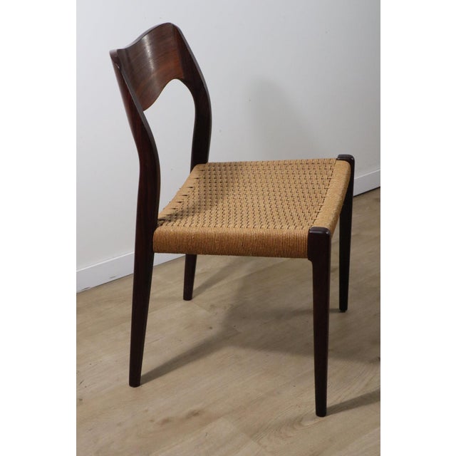 Scandinavian Teak and Rope Model 71 Chair from Niels Otto Moller, 1960s For Sale - Image 13 of 18