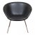 Chair with Original Black Leather by Arne Jacobsen for Fritz Hansen For Sale - Image 5 of 5