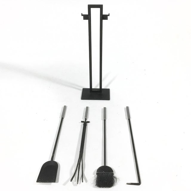 Silver Pilgrim Modernist Fire Tools For Sale - Image 8 of 9