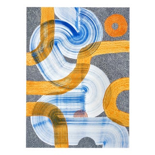 Sumit Mehndiratta, Seeping Citrus, Acrylic on Paper For Sale