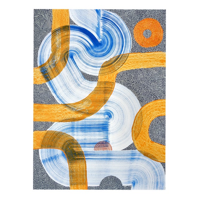 Sumit Mehndiratta, Seeping Citrus, Acrylic on Paper For Sale