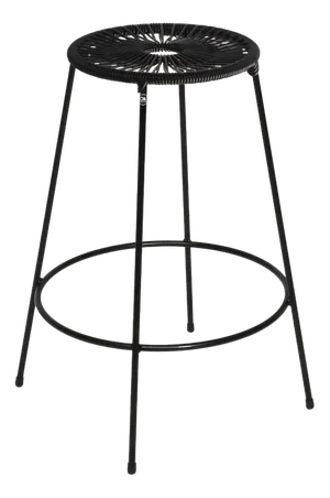 Medium Black Acapulco Barstool by OK Design