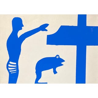 Alexandre Schaller, Spiritual Metamorphosis, Acrylic on Canvas, 1990s For Sale