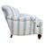 Blue 21st Century Jonas Sofa Newly Upholstered in Schumacher Fabric For Sale - Image 8 of 9