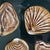 Vintage French Majolica Oyster Plates attributed to Elchinger, 1960s, Set of 6 For Sale - Image 11 of 12
