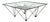 Chrome & Glass Geometric Coffee Table For Sale