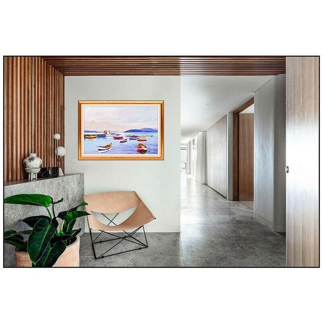Message us to inquire about custom framing options! (Included for free with every purchase) The artwork here, "Boats of...