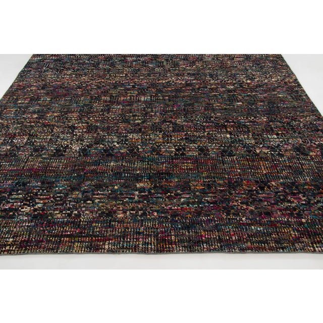 Contemporary Textured Mosaic Wool & Natural Silk Rug by Rug & Kilim, India For Sale In New York - Image 6 of 9