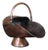 1850s Antique Victorian English Copper Fireside Helmet Scuttle For Sale