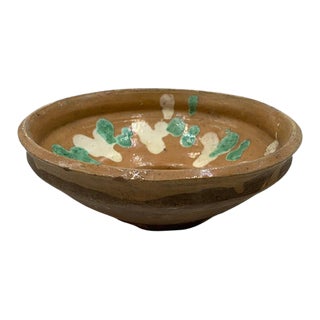 Antique Hungarian Folk Art Decorative Bowl For Sale