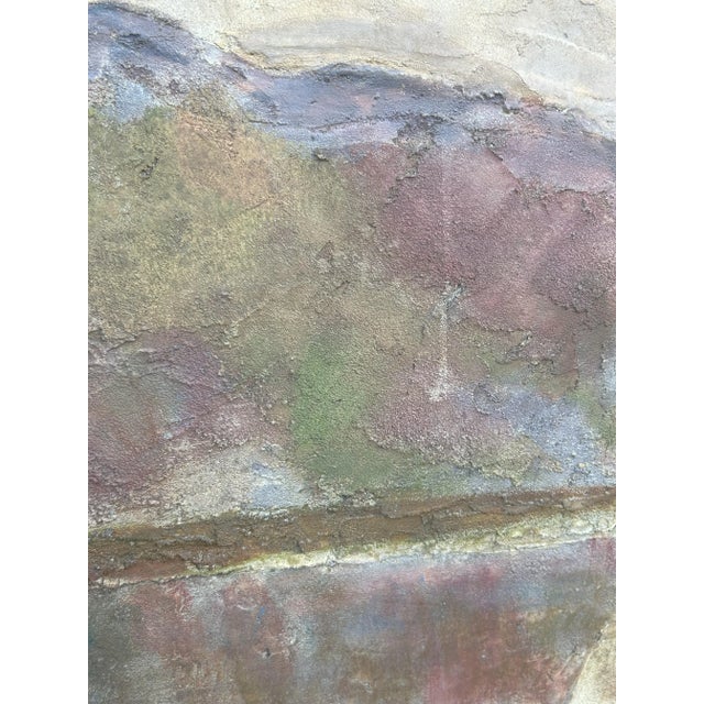 1920s Olaf Olesen American, Danish Listed Artist Signed 1923 Landscape Painting Mixed Media on Masonite, Framed For Sale - Image 5 of 9