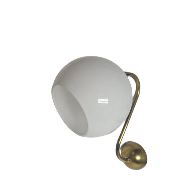 The wall lamp was produced in Poland in the 1950s. It is preserved in good condition. Up to 250V (Europe/UK Standard).The...