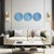 Blue Balducci Round Sapphire Blue Mirror Small For Sale - Image 8 of 8