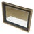 Mirror with Black and Gold Frame For Sale
