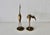 1970s Vintage Mid-Century Mantle Size Sculptural Brass Cranes Herons Water Fowl-a Pair For Sale - Image 5 of 14
