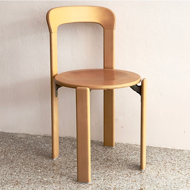 2020s Brand New Golden Beechwood Rey Dining Chairs by Bruno Rey for Hay - Set of 8 For Sale - Image 5 of 18