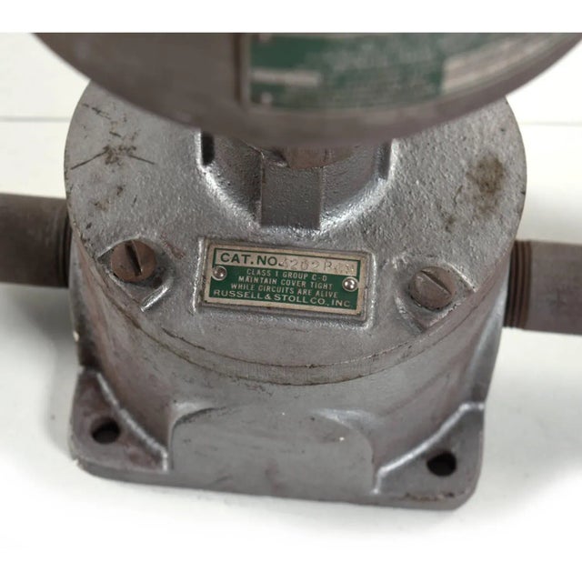 Vintage Russell & Stoll Cast Aluminum Industrial Warehouse Loft Factory Lights - Set of 12 For Sale - Image 6 of 11