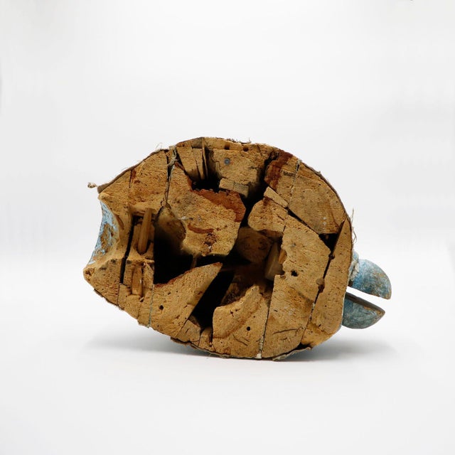 Head of a Saint from the 18th Century Wood Carving For Sale - Image 9 of 17