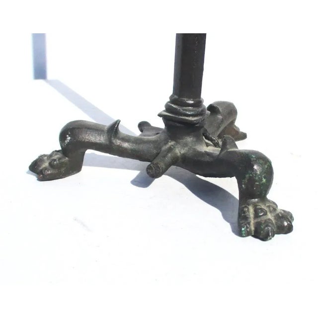 Mid 19th Century Grand Tour Bronze Roman Oil Lamp For Sale In New York - Image 6 of 12