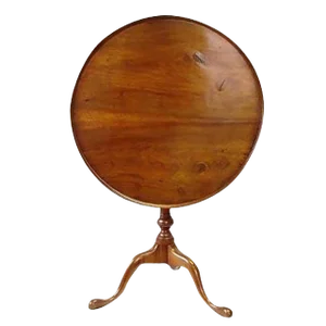 Late 18th Century Vintage American Bird Cage Tilt Top Tea Table