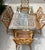 Chippendale Italian Vintage Rattan Chippendale Style Dining Chairs, Set of 6 After Dal Vera For Sale - Image 3 of 8