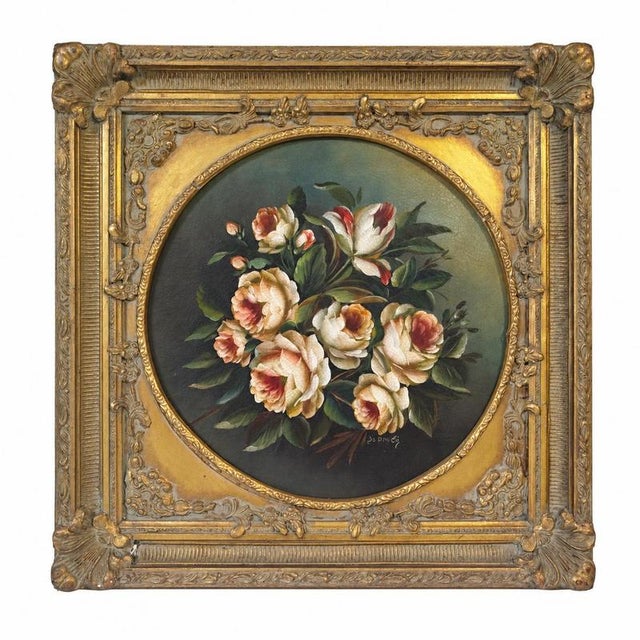 De Angelis, Rose, Oil on Canvas, Framed For Sale - Image 9 of 9