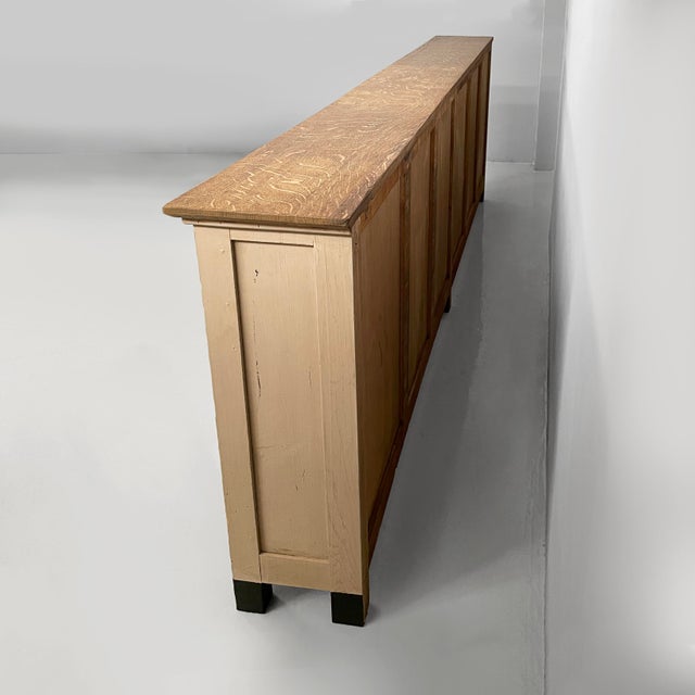 Large Italian Chest of Drawers in Wood and Glass, 1930s For Sale - Image 4 of 18