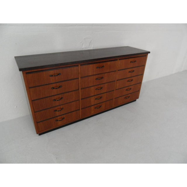 Mid-Century Shop Filing Cabinet with Drawers, 1950s For Sale - Image 12 of 13