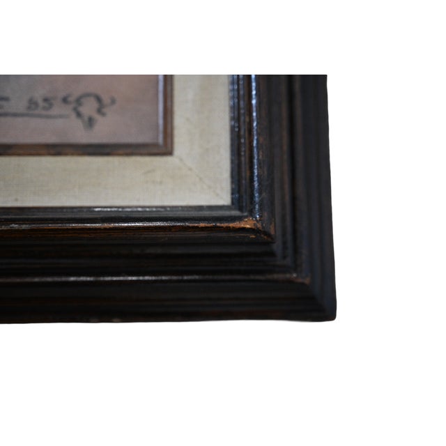 Johnny Yazzie 1985 Signed Original Oil — Large Pueblo & Horno Landscape For Sale In Denver - Image 6 of 6